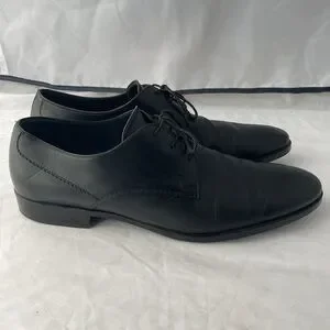 TOD\'s Black Leather Brogue Lace Up Oxford Dress Shoes Men’s Size 12.5 US 11.5 UK Tod main image 3